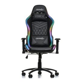 Gear4U - Sedia da gaming a LED RGB - nera
