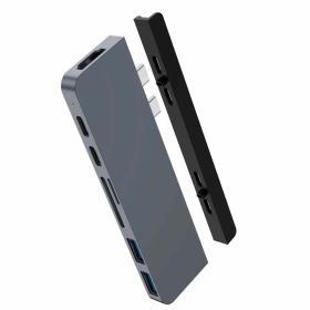 Hyper Duo 7-in-2 MacBook Pro Hub grey