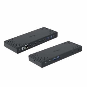 i-Tec - Adattatore multifunzione USB 3.0/USB-C/Thunderbolt 3 Dualdock Power Delivery 100W 