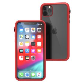 Catalyst - Custodia con Protezione dagli Urti per iPhone 11 Pro Max - Rosso / Nero