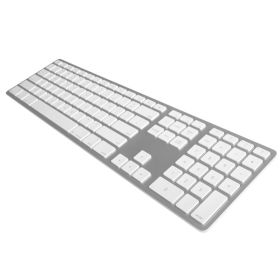 Matias - Tastiera wireless US QWERTY con retroilluminazione - Argento