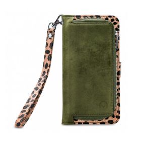 Mobilize 2in1 - Cover iPhone 13 Pro a pochete - Verde / Leopardata