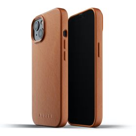 Mujjo - Custodia in Pelle per iPhone 13 Mini - Tan
