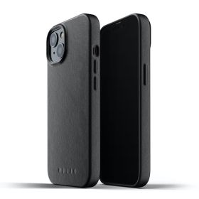 Mujjo - Custodia in Pelle per iPhone 13 - Nero