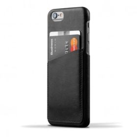 Mujjo Leather Wallet Case 80 iPhone 6(S) Plus zwart