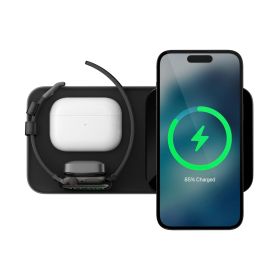 Nomad - Base di ricarica One Max 3-in-1 con MagSafe - Argento