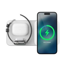Nomad - Base di ricarica One Max 3-in-1 con MagSafe - Argento