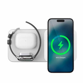 Nomad - Base di ricarica One Max 3-in-1 con MagSafe - Argento