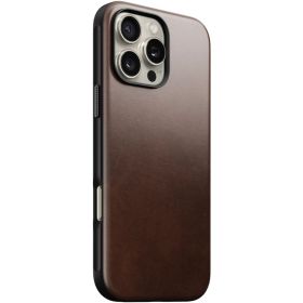 Nomad - Cover in pelle Modern Leather per iPhone 16 Pro Max - Dublin Horween