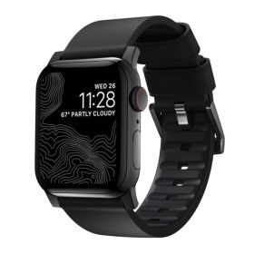 Nomad Modern - Cinturino in pelle per Apple Watch 42mm / 44mm / 45mm / 49mm - Nero