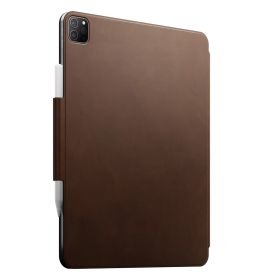 Nomad - Modern FolioPlus Custodia in Pelle per iPad Pro 12.9" (2022) / iPad Air 13" (2024) - Marrone