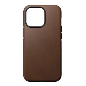 Nomad Modern Magsafe - Cover in pelle per iPhone 14 - Marrone