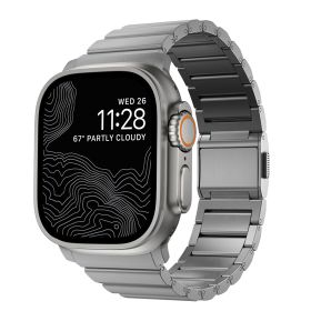 Nomad - Cinturino in Titanio per Apple Watch 42mm / 44mm / 45mm / 49mm - Argento