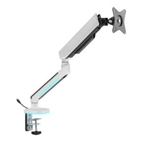 Ranqer - Supporto per monitor Pro RGB con braccio singolo - Bianco
