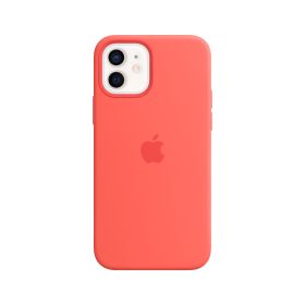 Apple - Cover MagSafe in Silicone per iPhone 12 / 12 Pro - Pink citrus